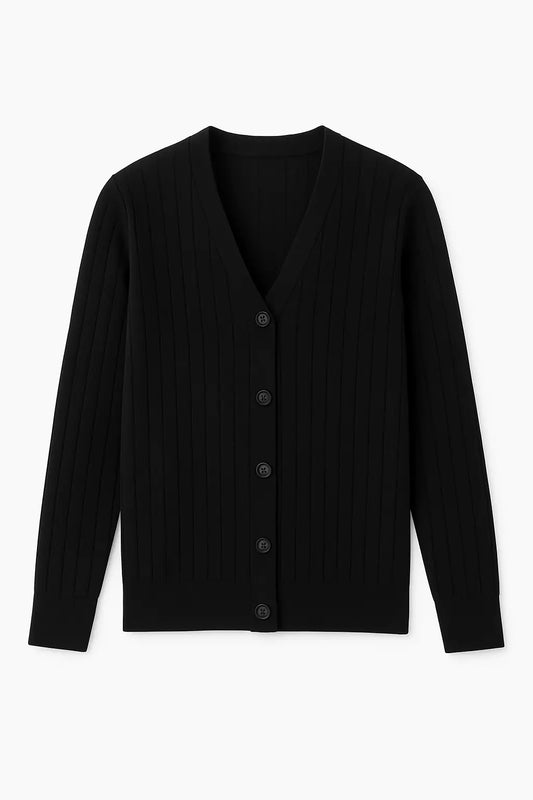 Black Cardigan Sweater