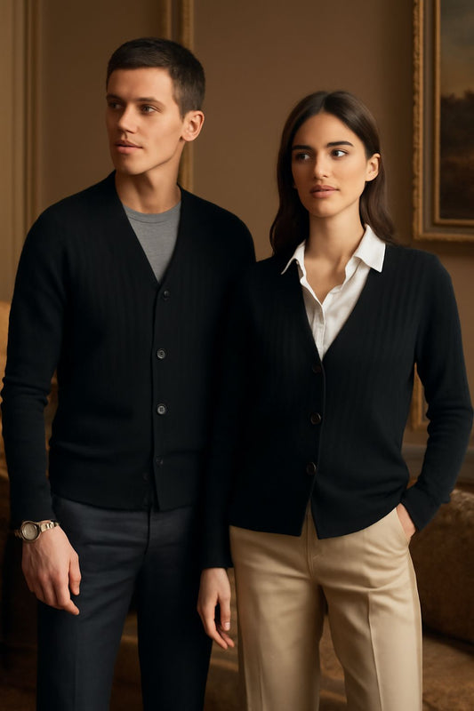 Black Cardigan Sweater