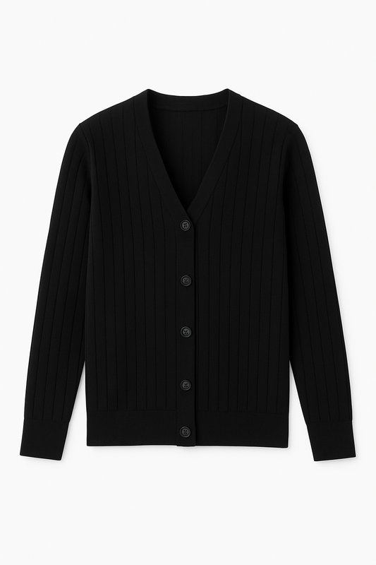 Black Cardigan Sweater