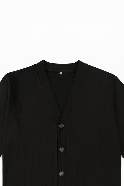 Black Cardigan Sweater