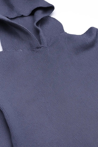 Nardo Grey Knitted Hoodie