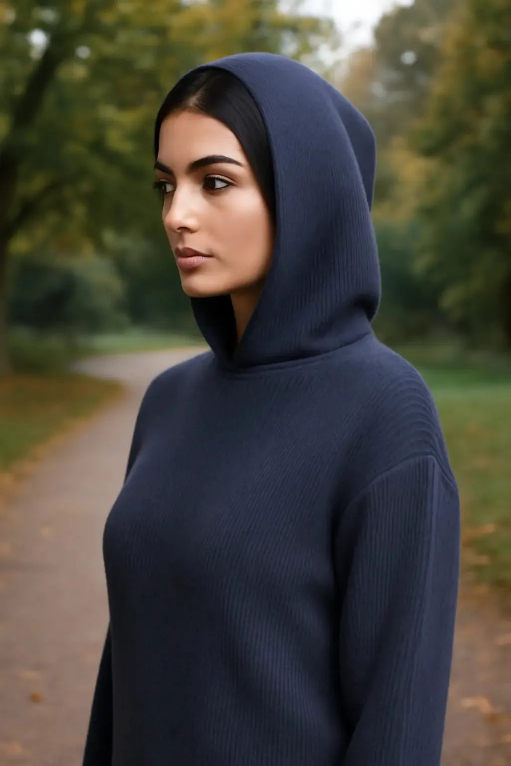 Nardo Grey Knitted Hoodie