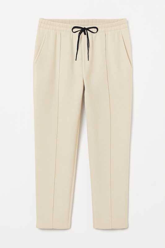 Beige Loose Fit Trouser