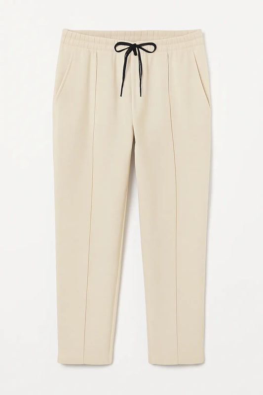 Beige Loose Fit Trouser